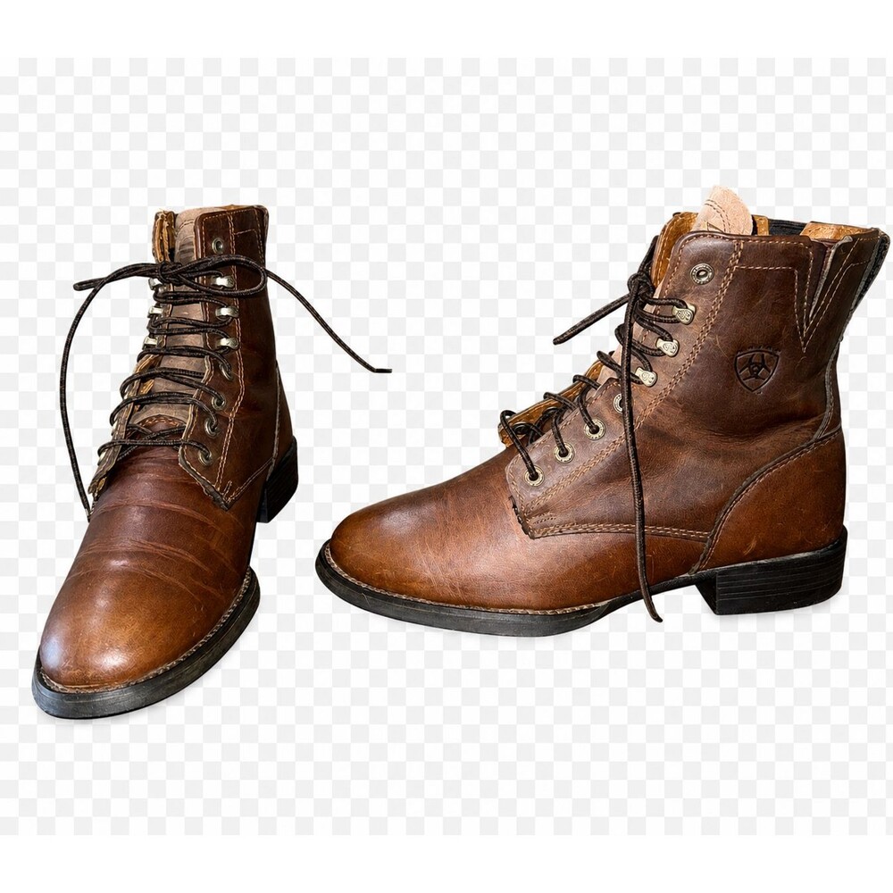 Ariat Heritage Lacer Boots Brown Leather Lace Up Riding Equestrian ATS Women 7G